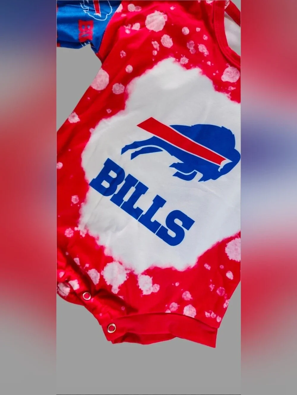 Buffalo Bills Baby Romper, Long Sleeve Football Bodysuit, Baby Football Outfit